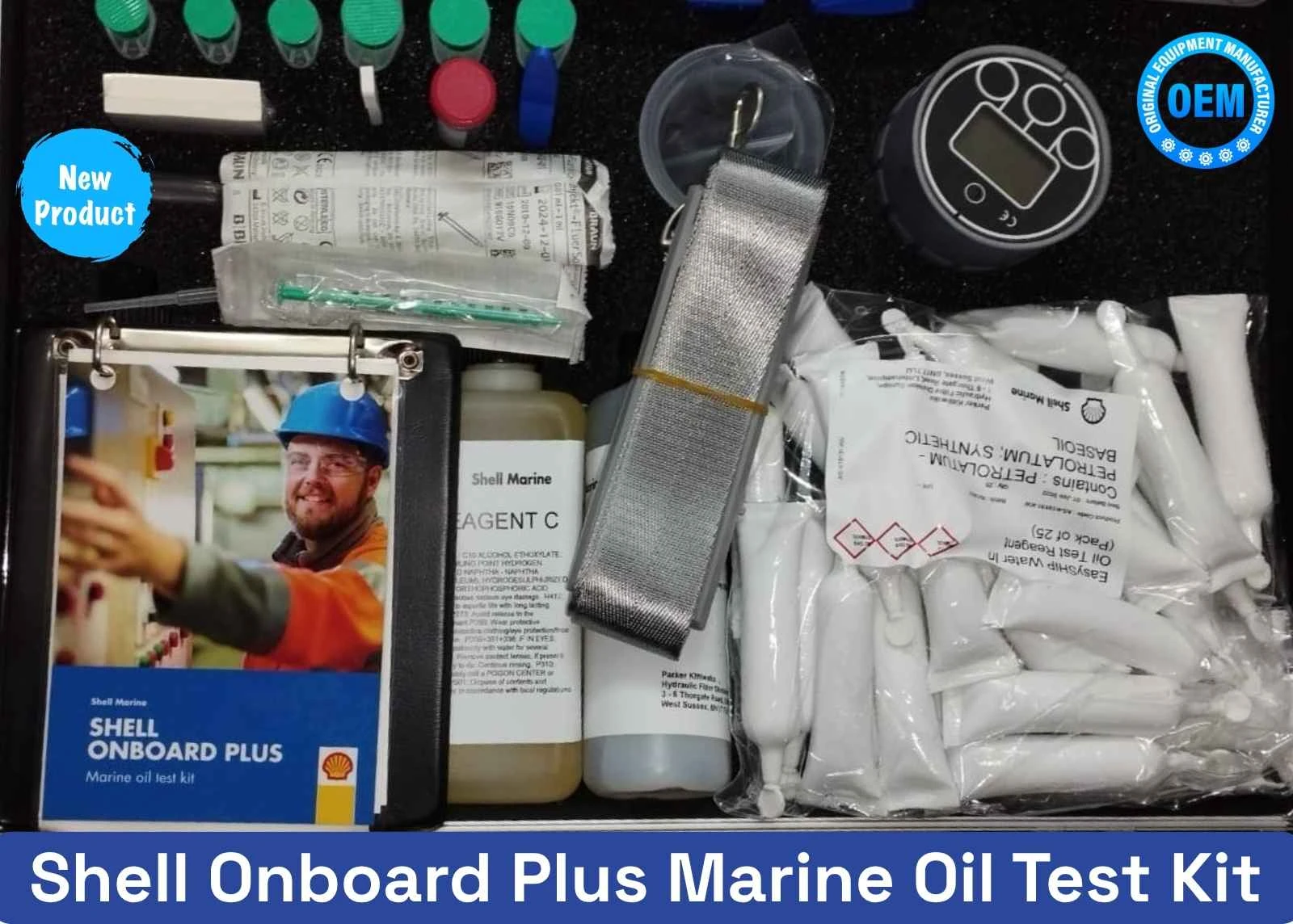 Original Shell Onboard Plus Marine Oil Test Kit OEM for Marine Engine Oil Analysis