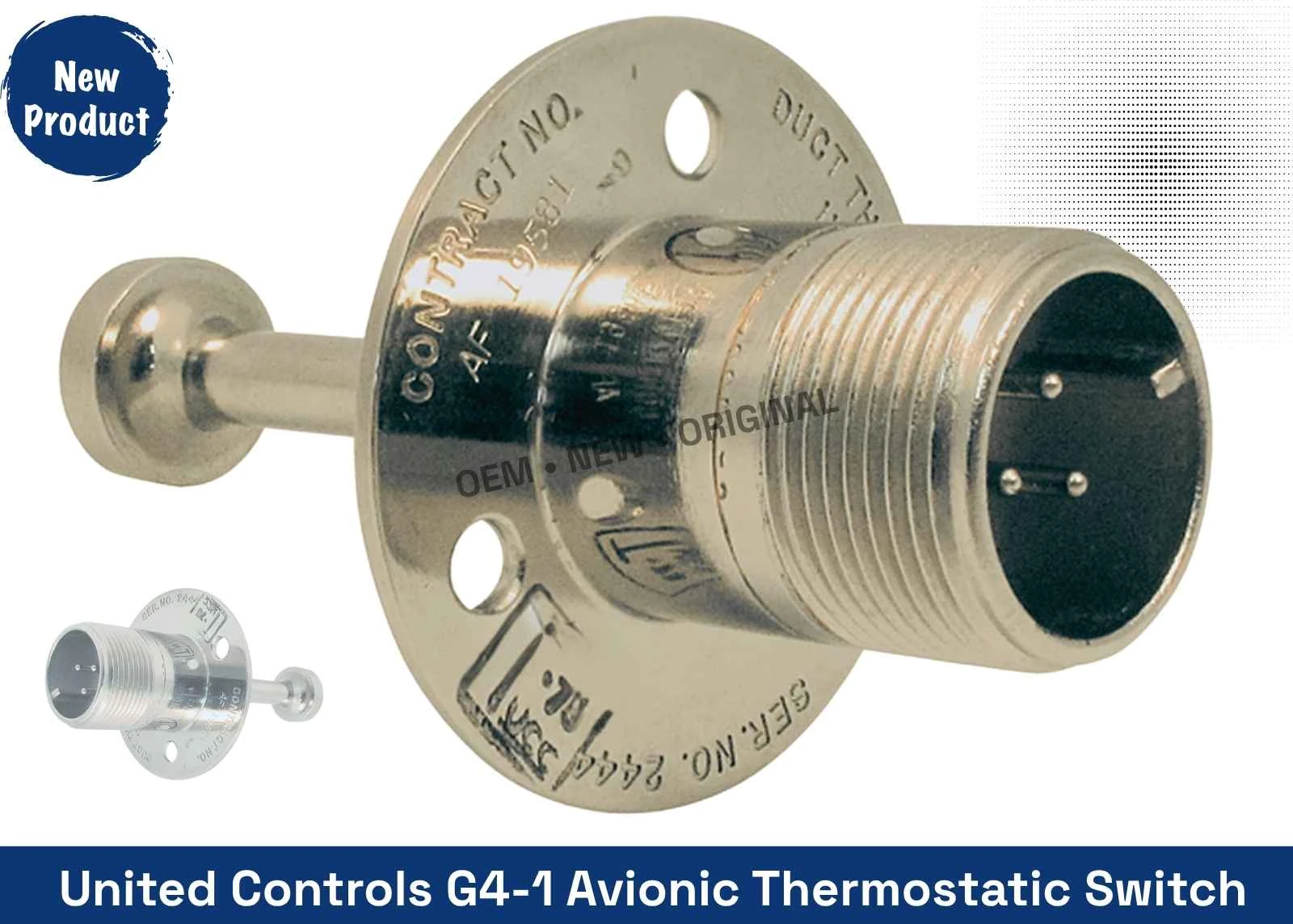 New Surplus Controls G4-1 Avionic Thermostatic Switch (OEM Part